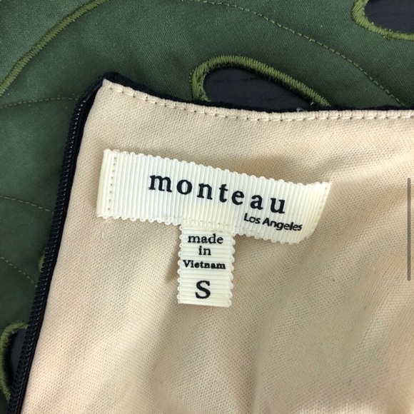 Monteau Black Lace Sleevless Peplum Top - Picture 5 of 8